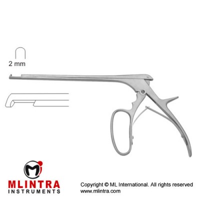 Ferris-Smith Kerrison Punch 40° Forward Down Cutting Stainless Steel, 18 cm - 7" Bite Size 2 mm Ferris-Smith Kerrison Punch 40° Forward Down Cutting Stainless Steel, 18 cm - 7" Bite Size 2 mm